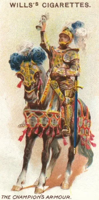 Framed Print : The Kings Champion at the Coronation Banquet