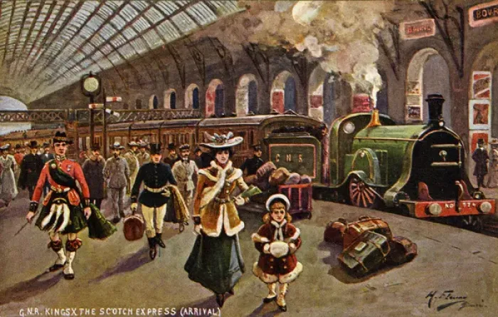 Framed Print : Kings Cross-Scottish Express Framed Print : Kings Cross-Scottish Express
