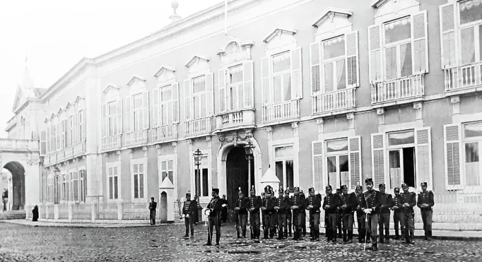 Framed Print : The King's Palace, Lisbon, Portugal, early 1900s Framed Print : The King's Palace, Lisbon, Portugal, early 1900s