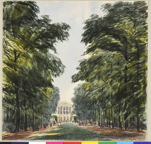 The Kings Palace from the Park, Brussels