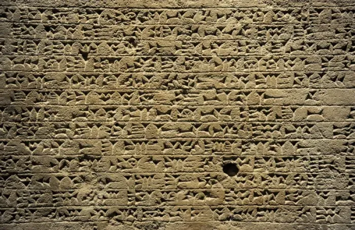 Framed Print : Kings stele with inscription and a relief depicting King Se Framed Print : Kings stele with inscription and a relief depicting King Se