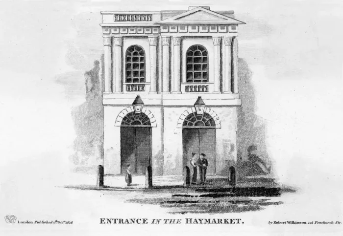 Framed Print : KINGS THEATRE / 1816 Framed Print : KINGS THEATRE / 1816