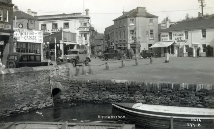 Framed Print : Kingsbridge, Devon - Ryeford Garage and Anchor Hotel Framed Print : Kingsbridge, Devon - Ryeford Garage and Anchor Hotel