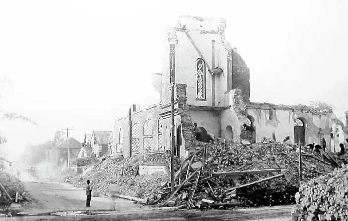 Framed Print : Kingston Cathedral, Jamaica earthquake Framed Print : Kingston Cathedral, Jamaica earthquake