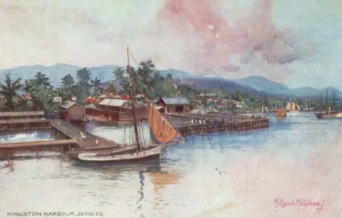 Framed Print : Kingston Harbour, Jamaica, West Indies