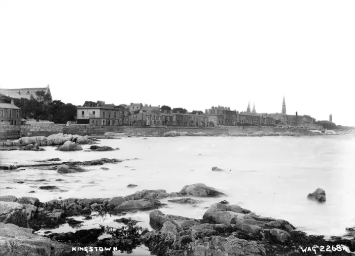Framed Print : Kingstown - view as above but closer into the town Framed Print : Kingstown - view as above but closer into the town