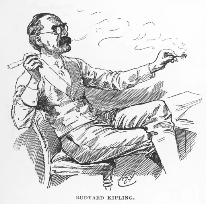 Framed Print : KIPLING. English writer, Rudyard Kipling (1865-1936) Framed Print : KIPLING. English writer, Rudyard Kipling (1865-1936)