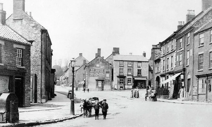 Framed Print : Kirbymoorside Market Place early 1900s Framed Print : Kirbymoorside Market Place early 1900s