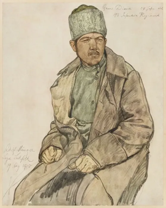 Framed Print : Kirghiz Soldier 1915 Framed Print : Kirghiz Soldier 1915
