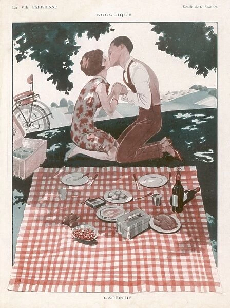 Kissing at Picnic 1926