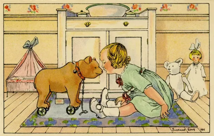 Framed Print : Kissing teddy Framed Print : Kissing teddy