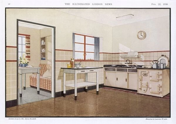 Kitchen with Aga 1936