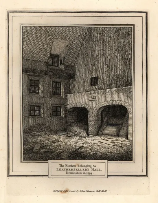 Framed Print : Kitchen of Leathersellers Hall, London Framed Print : Kitchen of Leathersellers Hall, London