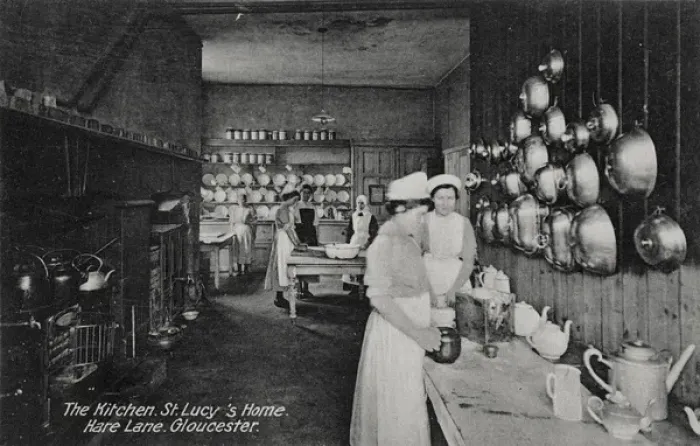 Framed Print : Kitchen at St Lucys Home, Gloucester Framed Print : Kitchen at St Lucys Home, Gloucester