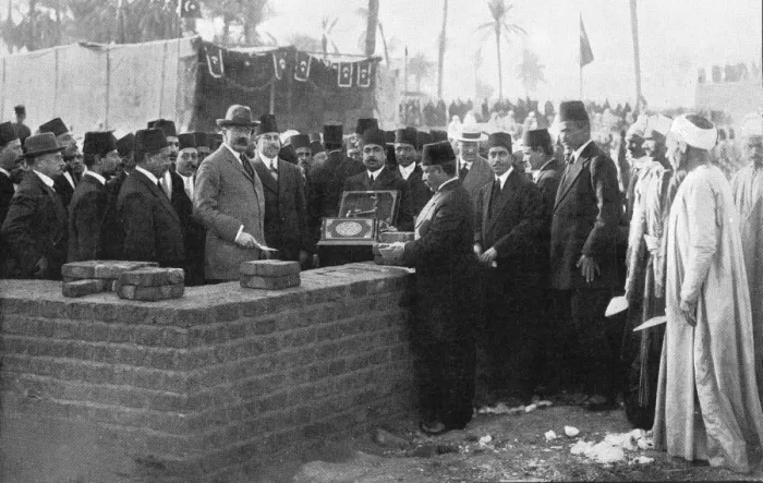 Framed Print : Kitchener lays foundation stone, near Luxor, Egypt Framed Print : Kitchener lays foundation stone, near Luxor, Egypt