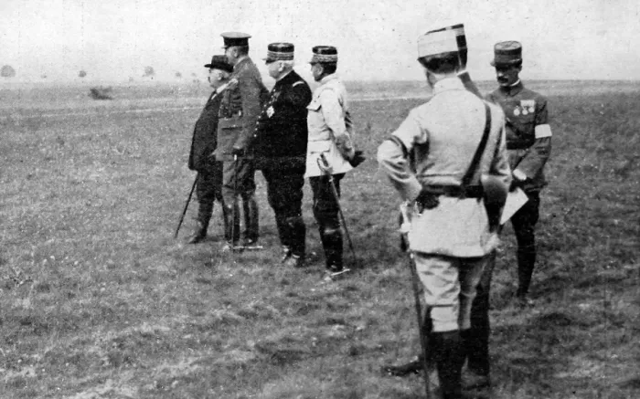 Framed Print : Kitchener visits the French front Framed Print : Kitchener visits the French front
