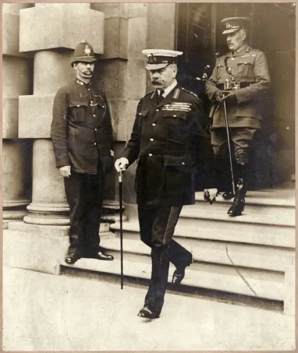 Framed Print : Kitchener as war minister: one of his last public acts, 1916 Framed Print : Kitchener as war minister: one of his last public acts, 1916
