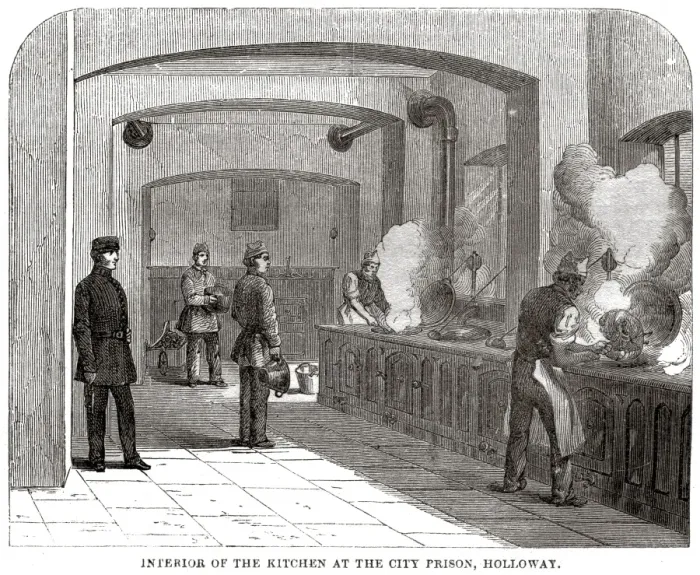 Framed Print : Kitchens at Holloway Prison Framed Print : Kitchens at Holloway Prison