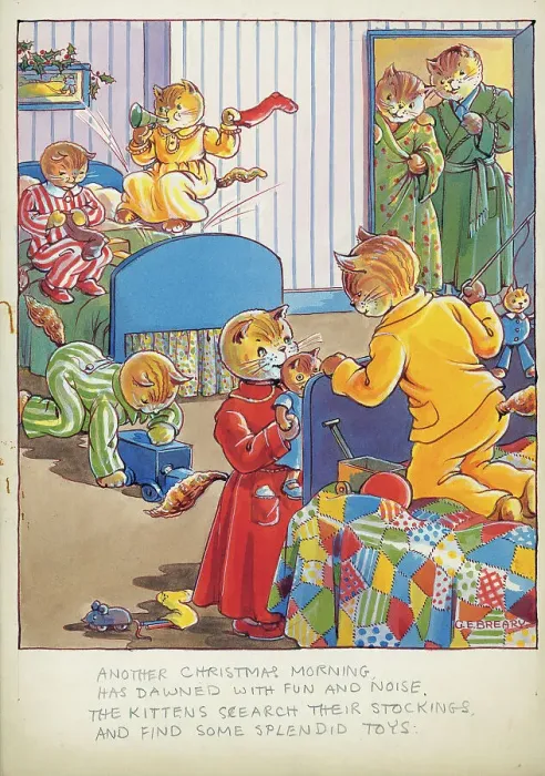 Framed Print : Kittens Carol Singing Framed Print : Kittens Carol Singing