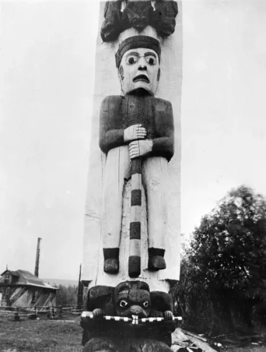 Framed Print : Kitwanga Totem Pole Framed Print : Kitwanga Totem Pole