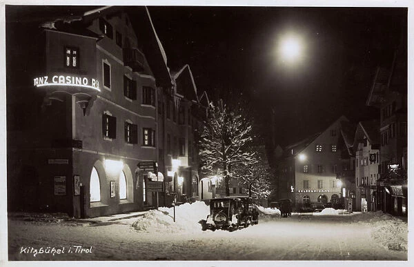 Kitzbuhel by night, Tyrol, Austria