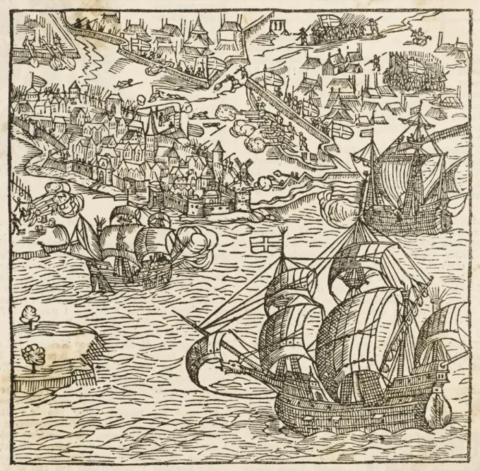 Framed Print : Kjobenhavn Bombarded Framed Print : Kjobenhavn Bombarded