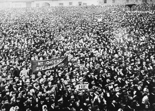 Kladno strikers, October 1918
