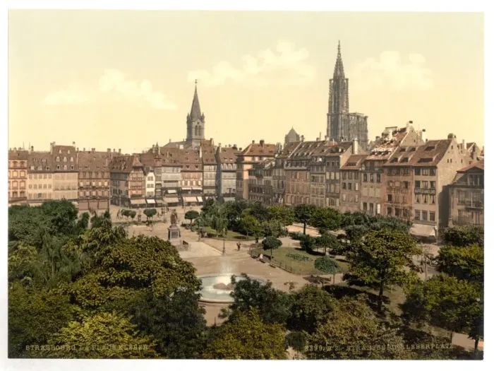 Framed Print : Kleber Place, Strassburg, Alsace Lorraine, Germany Framed Print : Kleber Place, Strassburg, Alsace Lorraine, Germany
