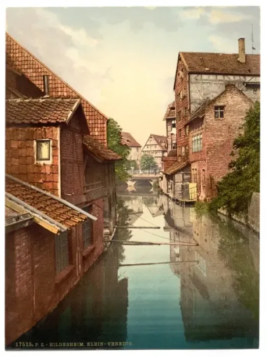Framed Print : Klein-Venedis (i. e. Klein-Venedig), Hildesheim, Hanover, Ge Framed Print : Klein-Venedis (i. e. Klein-Venedig), Hildesheim, Hanover, Ge