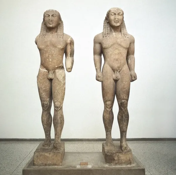 Archaic Greek Kouros Print: Kleobis and Biton Art Prints