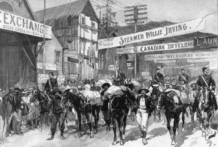 Framed Print : Klondike Gold Rush Framed Print : Klondike Gold Rush