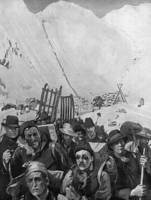 Framed Print : Klondike Gold Rush Framed Print : Klondike Gold Rush
