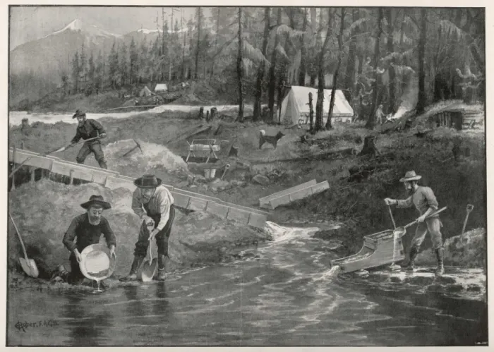Framed Print : Klondike Gold Rush Framed Print : Klondike Gold Rush
