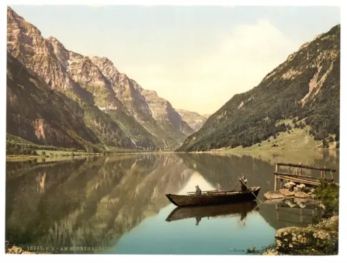 Framed Print : Klonthal Lake, Glarus, Switzerland Framed Print : Klonthal Lake, Glarus, Switzerland