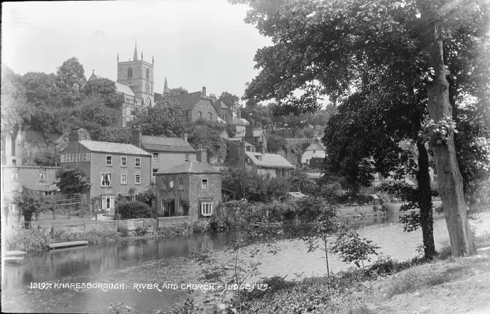 Framed Print : Knaresborough River and Church Framed Print : Knaresborough River and Church