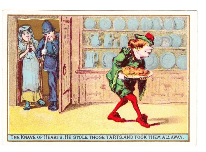 Framed Print : The Knave of Hearts, He Stole Those Tarts Framed Print : The Knave of Hearts, He Stole Those Tarts