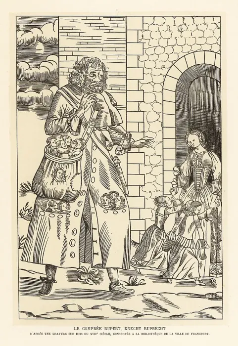 Framed Print : Knecht Ruprecht, servant to Saint Nicholas in German folklore Framed Print : Knecht Ruprecht, servant to Saint Nicholas in German folklore