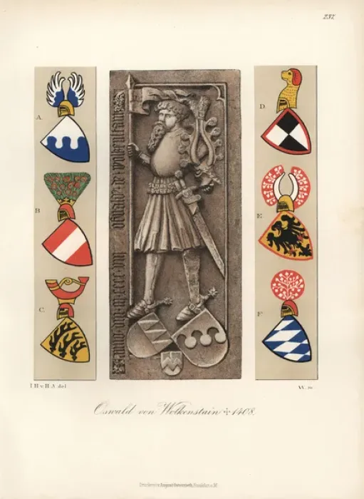 Framed Print : Knight in armour with lance and sword Framed Print : Knight in armour with lance and sword