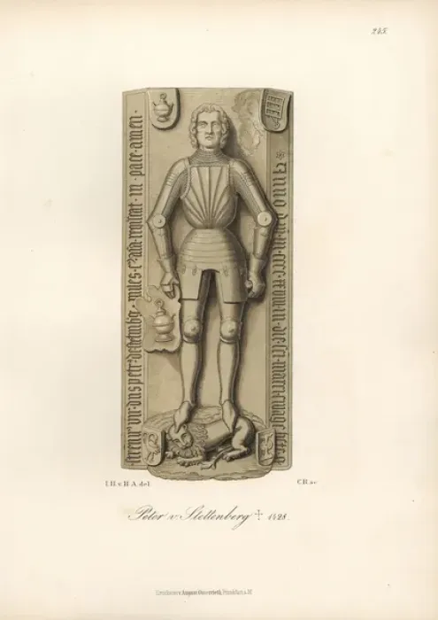 Framed Print : Knight in battle armor from the 14th century Framed Print : Knight in battle armor from the 14th century