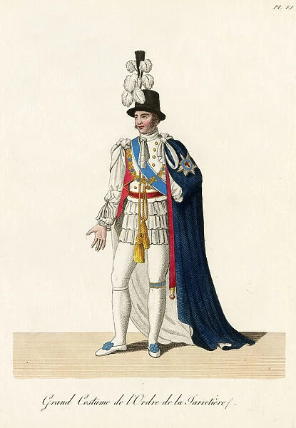 A knight of the garter. Date: 1820