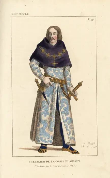 Framed Print : Knight of the Order of the Broom-Pod, 13th century Framed Print : Knight of the Order of the Broom-Pod, 13th century