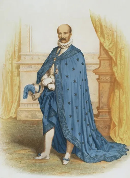 Framed Print : Knight of the Order of Charles III. Chapter costume Framed Print : Knight of the Order of Charles III. Chapter costume