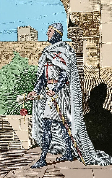 Knight of the Order of Santiago. Engraving