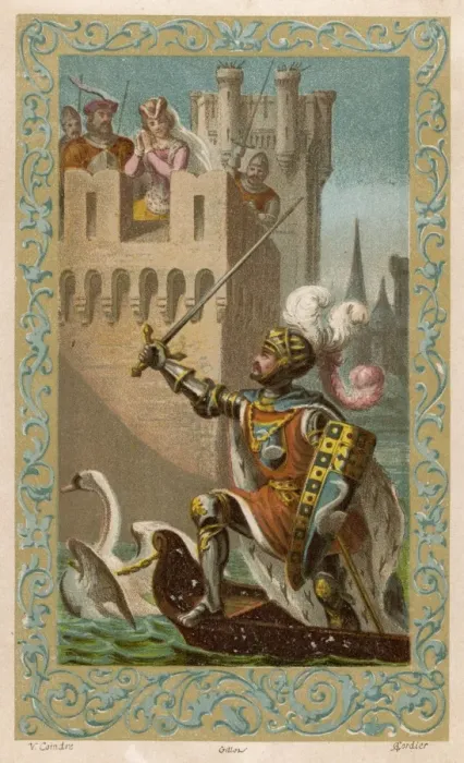 Framed Print : Knight of the Swan Framed Print : Knight of the Swan
