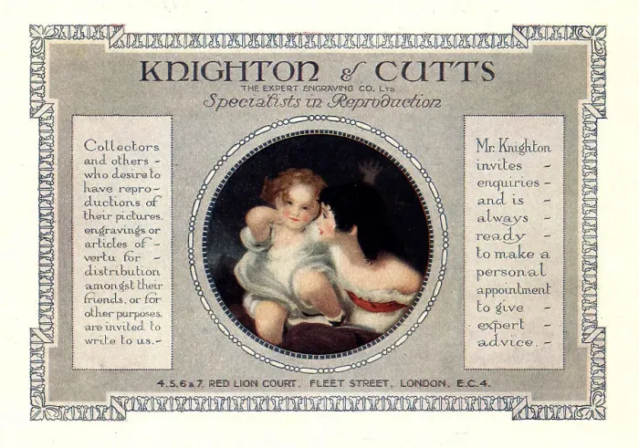 Framed Print : Knighton and Cutts Advertisement Framed Print : Knighton and Cutts Advertisement