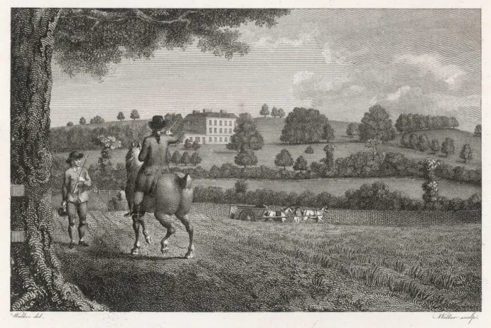 Framed Print : KNIGHTS HILL / SURREY 1788 Framed Print : KNIGHTS HILL / SURREY 1788