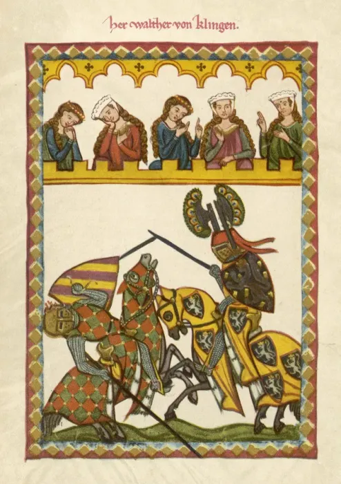 Framed Print : KNIGHTS JOUSTING Framed Print : KNIGHTS JOUSTING