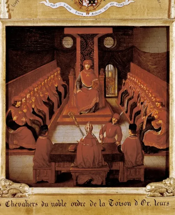 Framed Print : The Knights of the Order of the Golden Fleece in Lille, firs Framed Print : The Knights of the Order of the Golden Fleece in Lille, firs