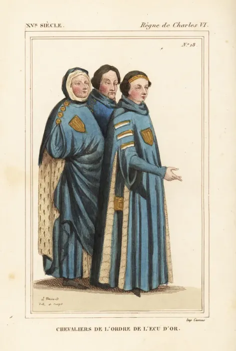 Framed Print : Knights of the Order of the Golden Shield, 1369 Framed Print : Knights of the Order of the Golden Shield, 1369