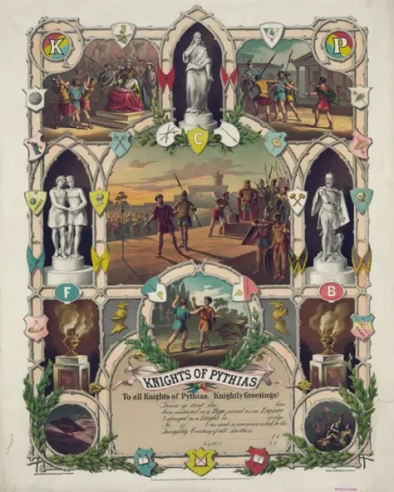 Framed Print : Knights of Pythias Framed Print : Knights of Pythias